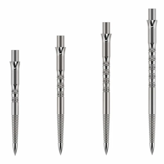 Caliburn Evo Dart Points – Bamboo – Silver