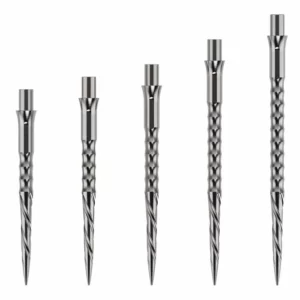 Caliburn Evo Dart Points – Spiro – No Lip – Silver