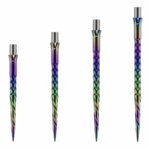 Caliburn Evo Dart Points – Spiro – No Lip – Rainbow
