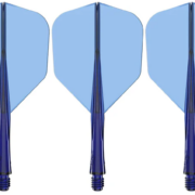CALIBURN – SUP Flights – Moulded Flight & Shaft – Standard No6 – Blå