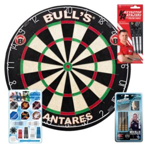 Begynderpakke (Dartskive, 2 sæt pile og tilbehør)