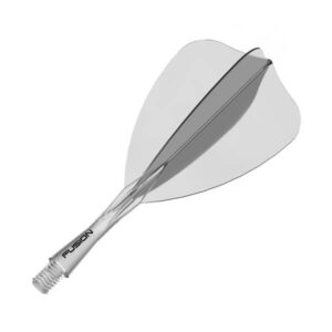Winmau Fusion Arrow Flights – Transparent, Kort