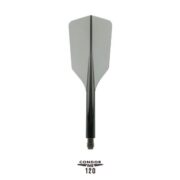 Condor Axe 120 Flights Slim – Klar sort, Kort