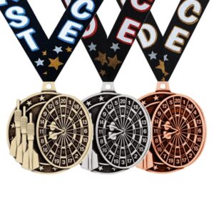 Dartmedaljer – Guld/Sølv/Bronze