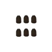 L-Style Shell Lock Ringe Sorte (til alm. flights)